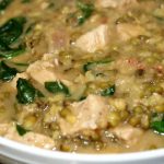 ginisang monggo with cubed porks