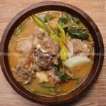 pork sinigang in a bowl