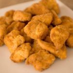 delicious fried and crispy chicken nuggets