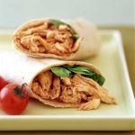 chicken bbq with tortilla wrap