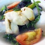 sinigang na bangus sa bayabas in a bowl